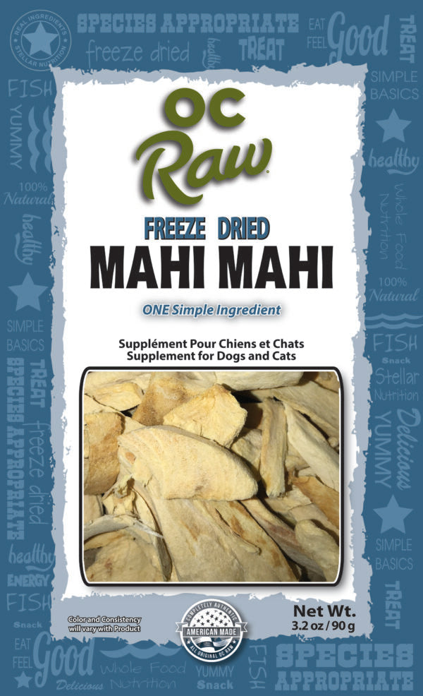 OC Raw Freeze Dried Mahi Mahi Dog/ Cat (3 OZ Bag)