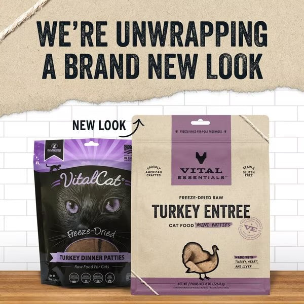 Vital Essential Cat Grain Free Turkey(8 OZ Bag)