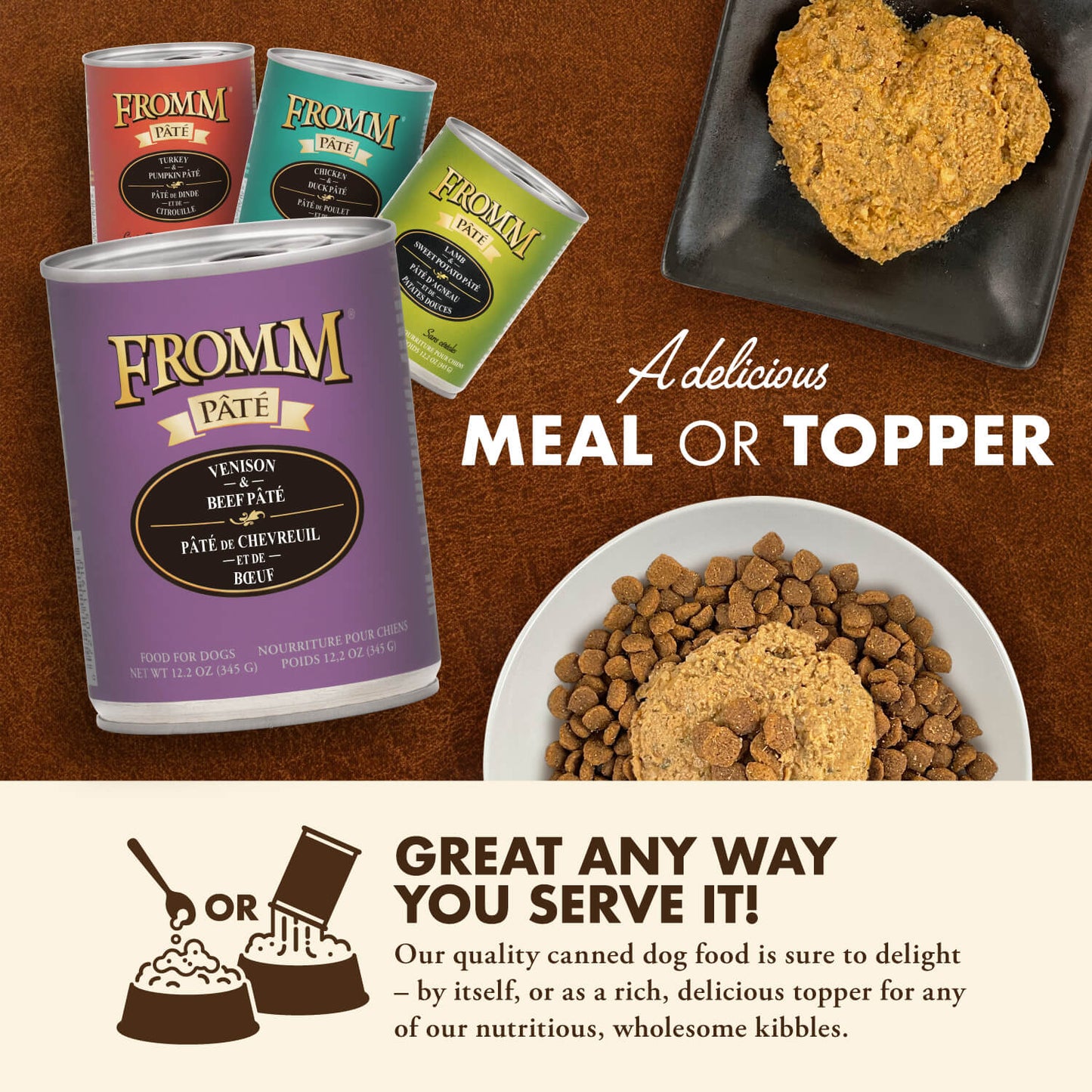 Fromm Cat Grain Free Venison & Beef PÂTÉ(5.5 OZ Canned)