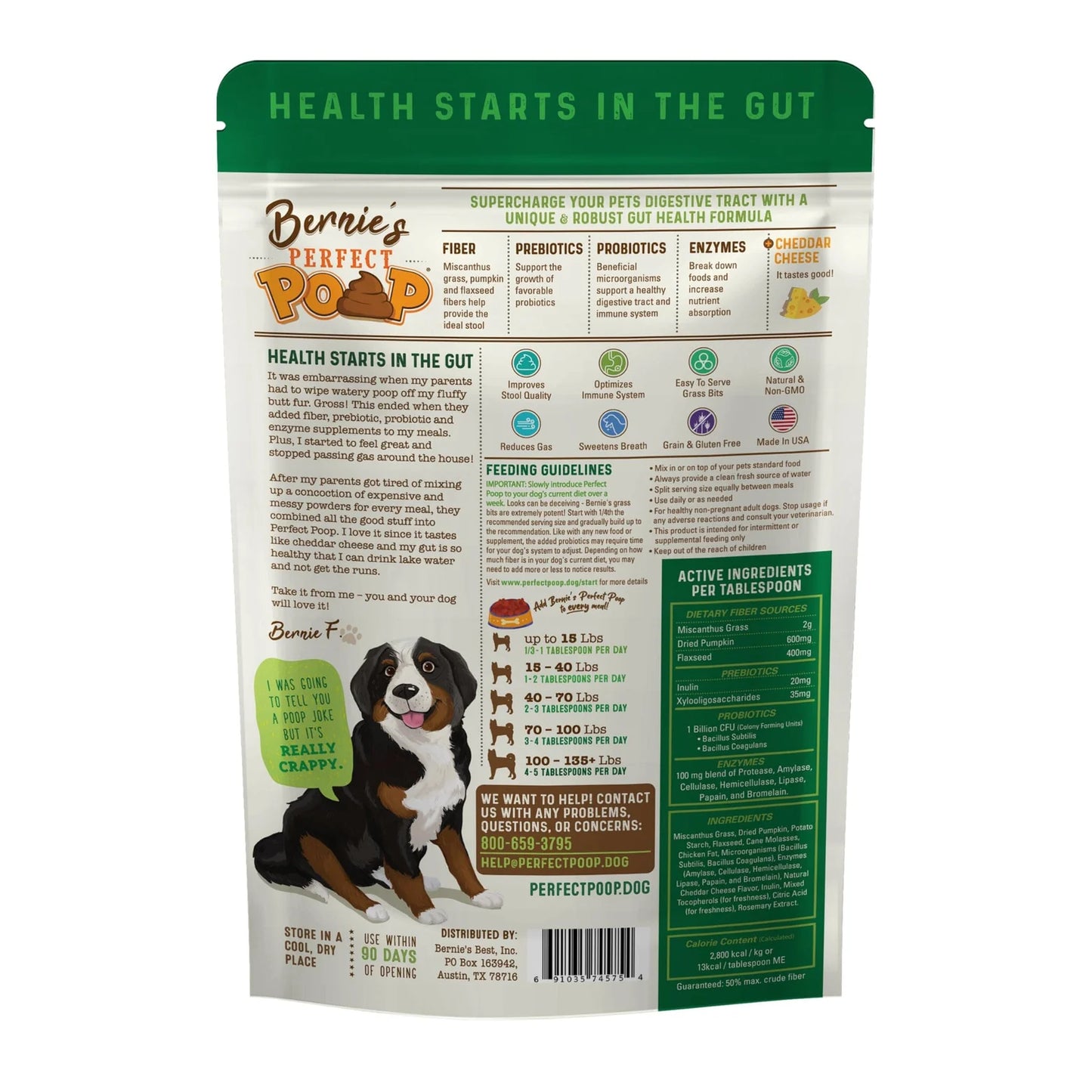 Bernie’s Perfect POOP Brand with CHEESE ( 12.8 OZ )