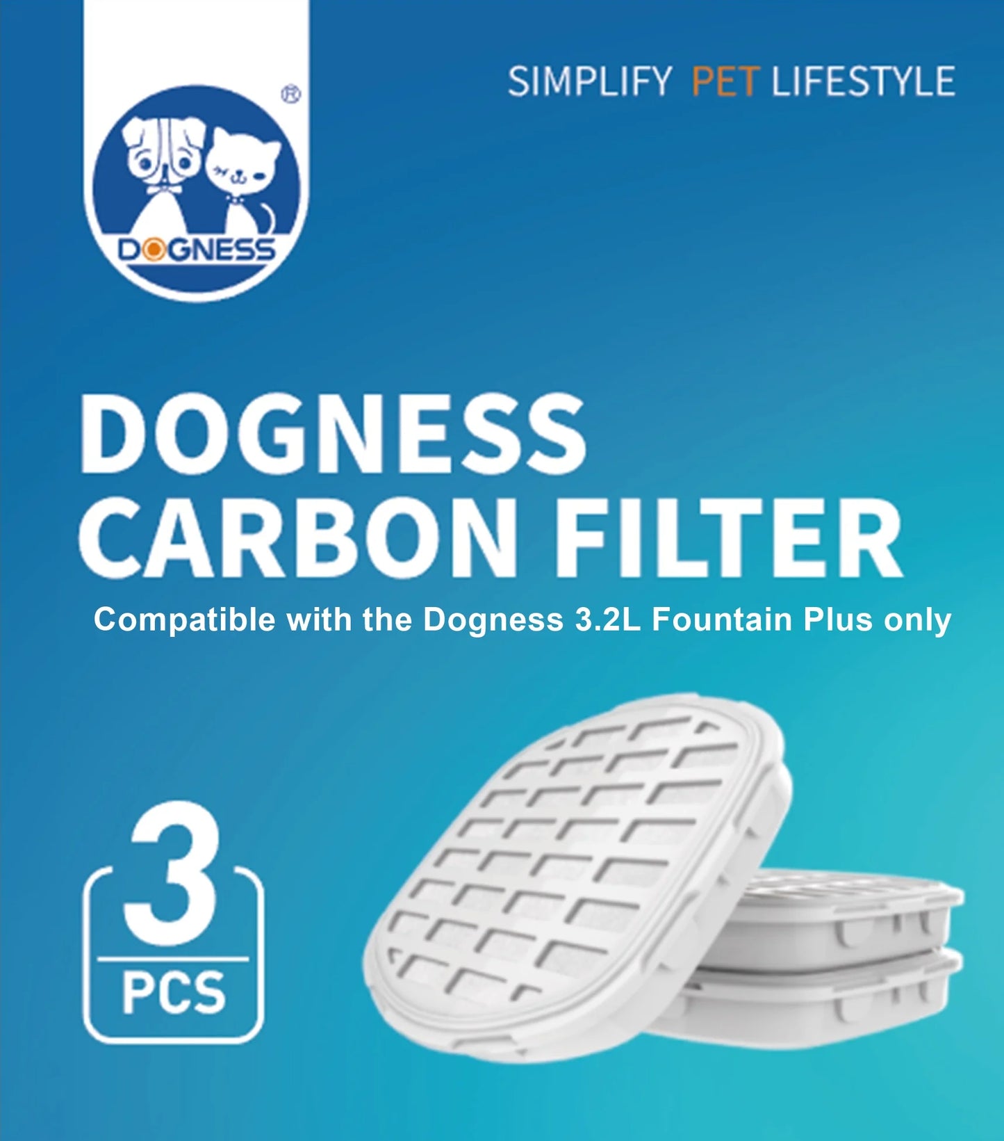 Dogness Carbon Filter 3PCS