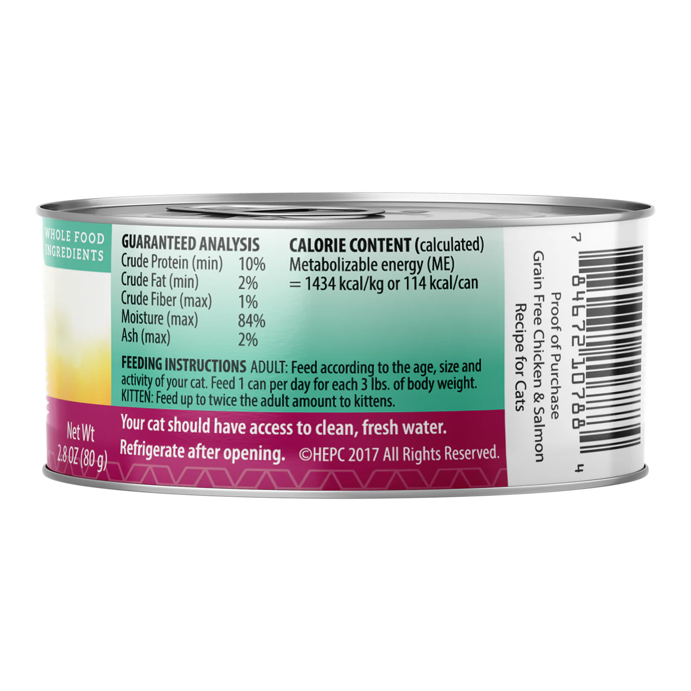 Health Extension Cat Grain Free Chicken & Salmon(2.8 OZ Canned)