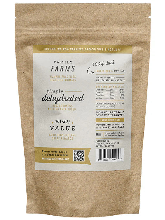 Farm Hounds Duck Jerky (3.5 OZ Bag)