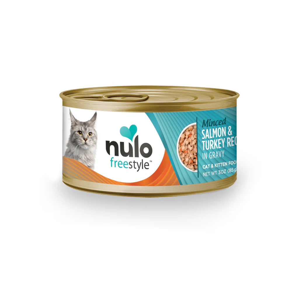 Nulo Cat FreeStyle Minced Salmon & Turkey Recipe In Gravy (3 OZ Canned)