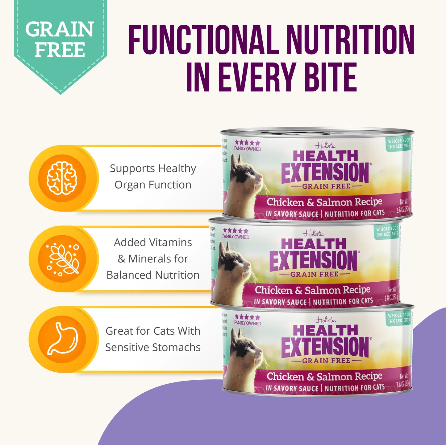 Health Extension Cat Grain Free Chicken & Tuna(2.8 OZ Canned)