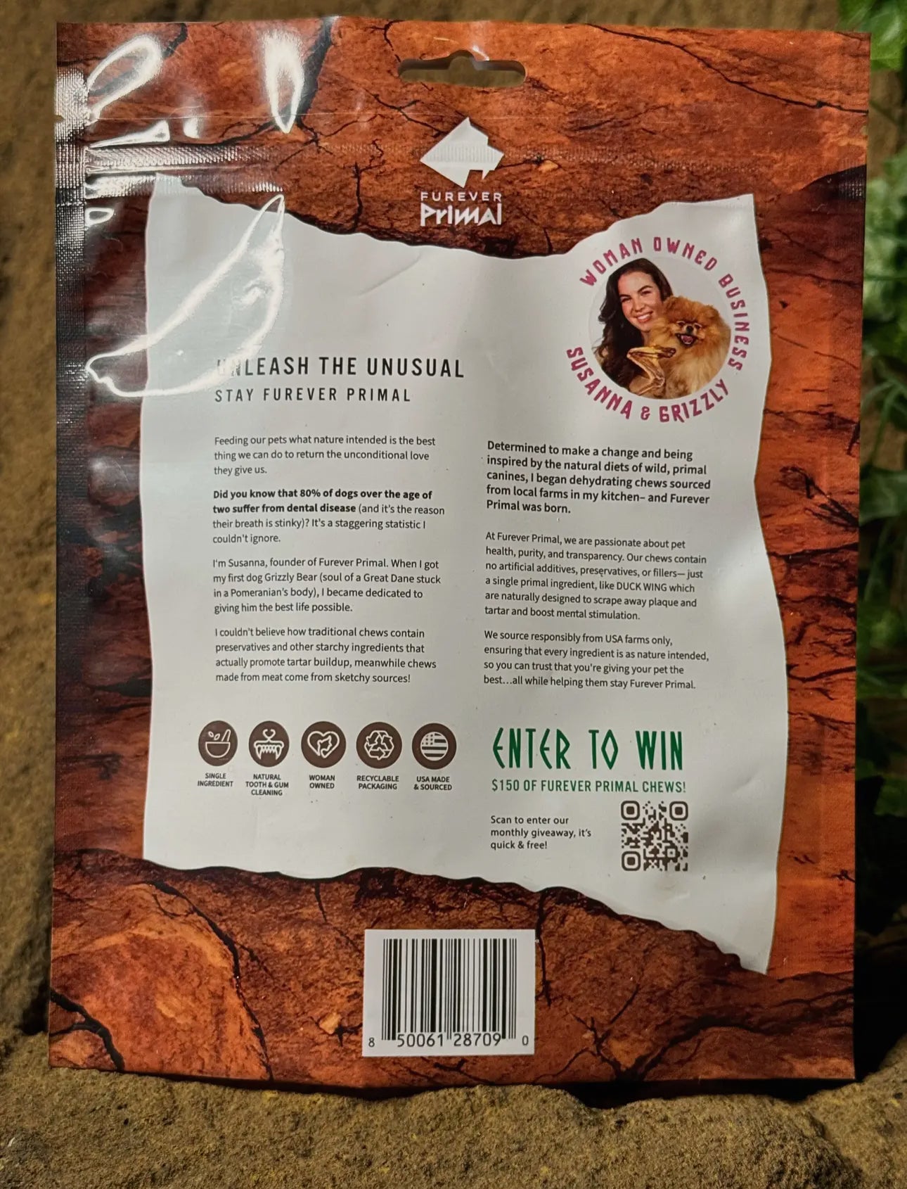 Furever Primal Duck Wings (Bag of 3)