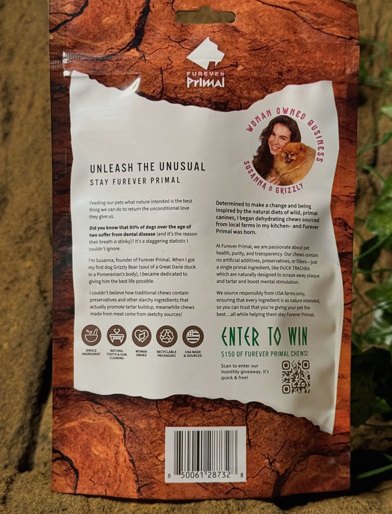 Furever Primal Dog Duck Trachea (Bag of 15)