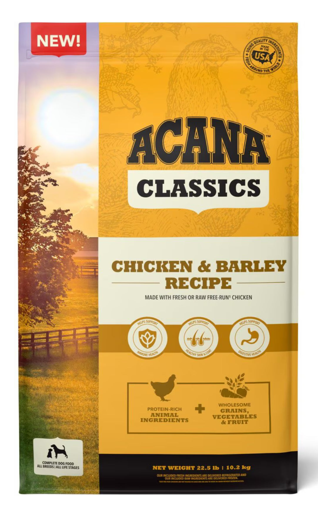 Acana Classics Chicken & Barley Recipe 4lb