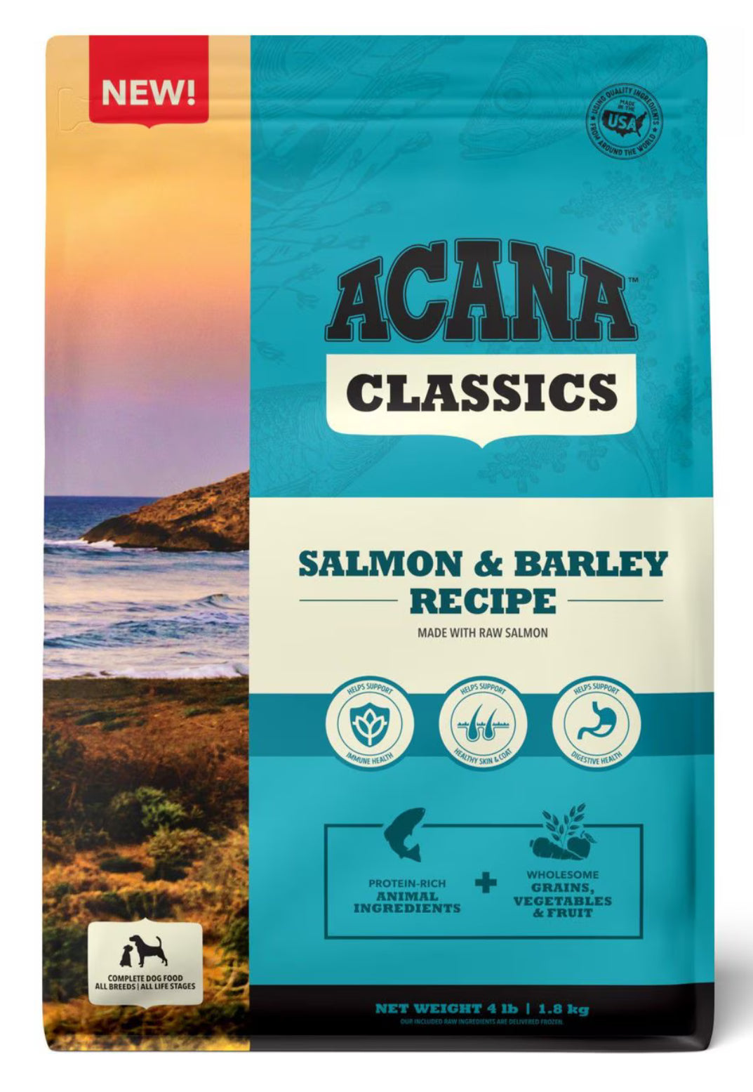 Acana Classics Salmon & Barley Recipe 4lb