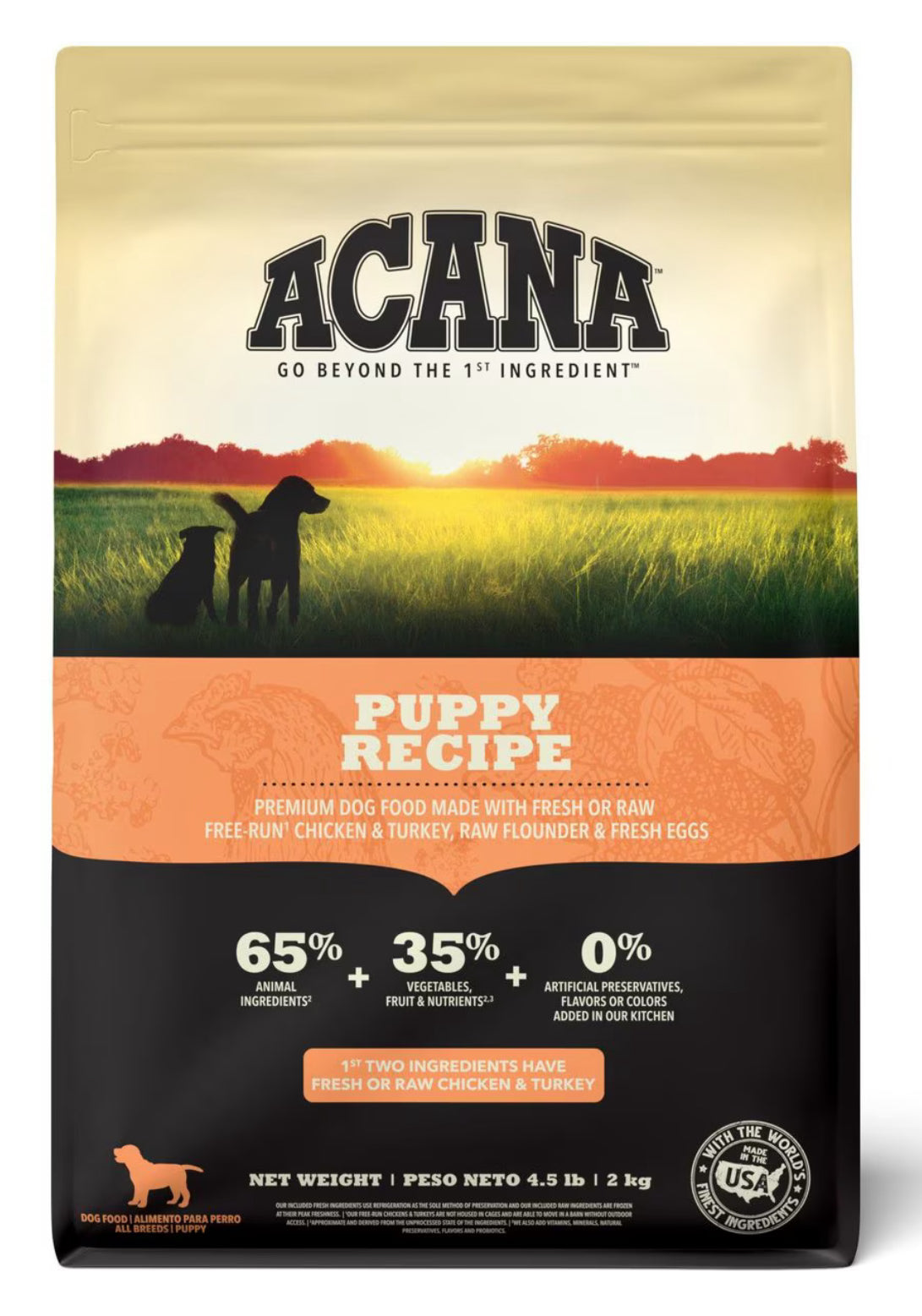 Acana Puppy Recipe 4.5lb