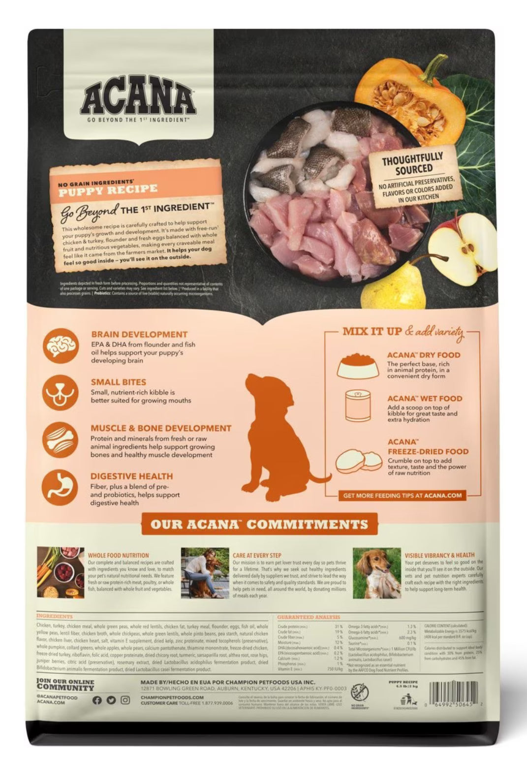 Acana Puppy Recipe 4.5lb