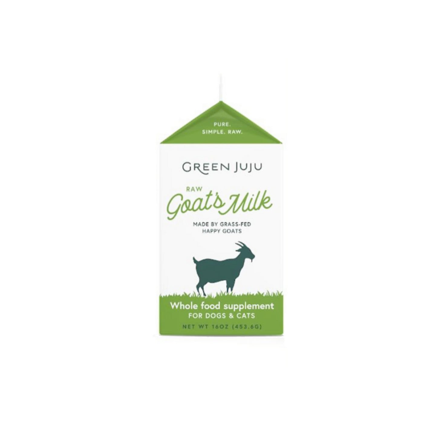 Green JUJU Frozen Raw Goats Milk (16oz)