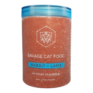 Savage Cat Frozen Food Rabbit & Lamb 24oz