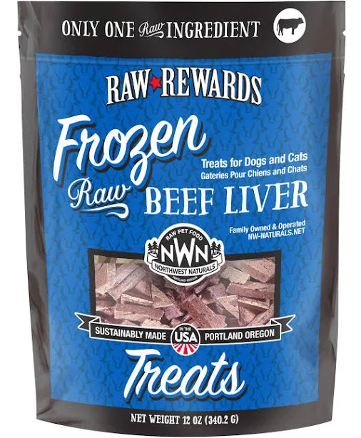 Northwest Naturals Raw Rewards Frozen Beef Liver Treats (12oz)