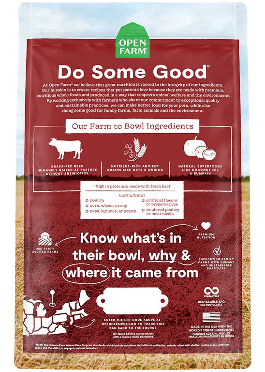 Open Farm Dog Grass-Fed Beef & Ancient Grains Dry