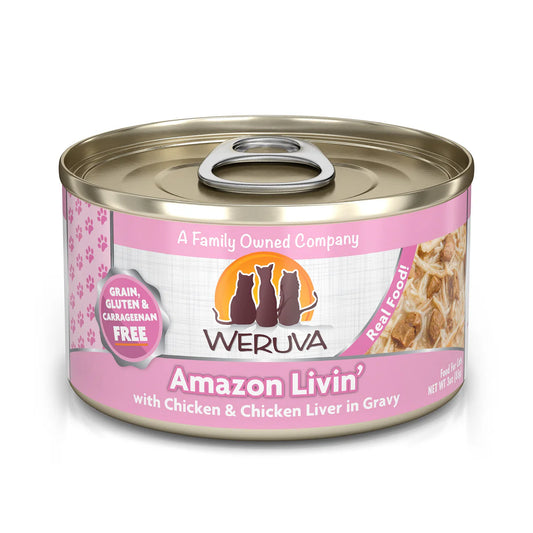 Weruva Cat Grain Free Chicken & Chicken Liver in Gravy                     (5.5 OZ Canned)