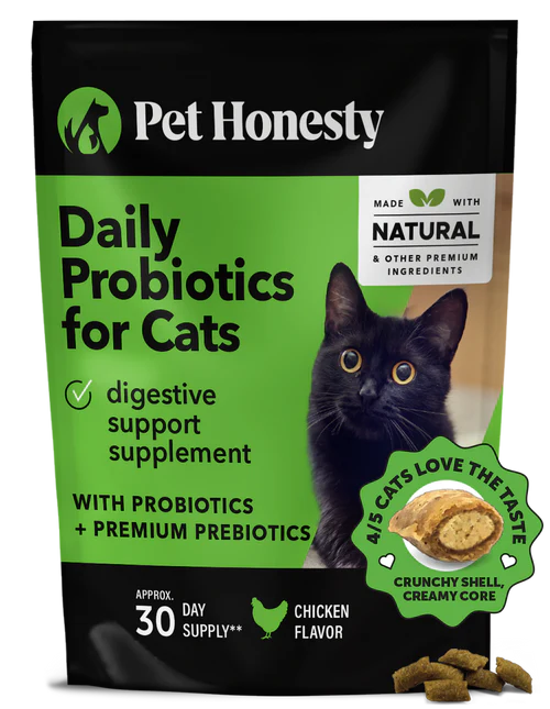 Pet Honesty Cat Probiotics Gut + Immune Health Supplement(3.7 OZ Bag)