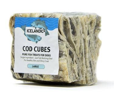 Icelandic+ Cod Skin Large 2" Cube Dog Treat