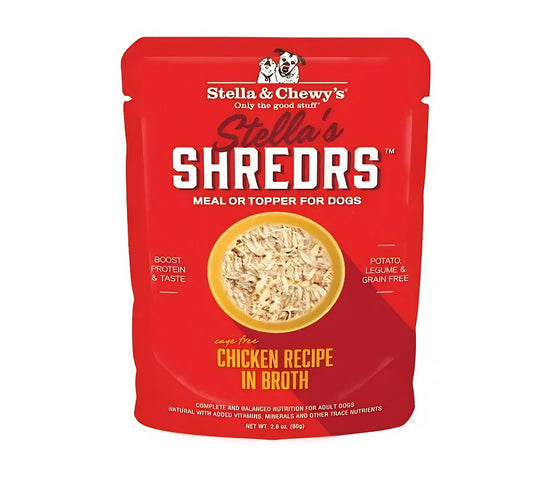 Stella & Chewy”s Stella’s Shredrs Chicken Recipe In Broth(2.8 OZ Pouch)