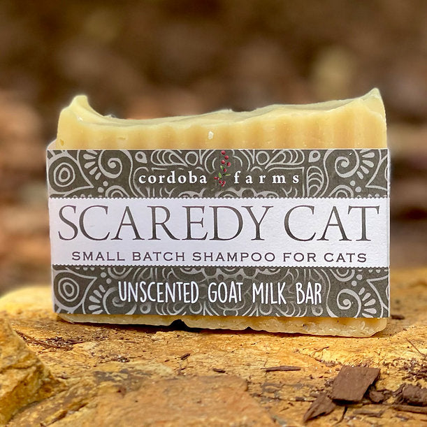 Cordoba Farms- Scaredy Cat Small Batch Shampo for Cats Unscented Goat Milk Bar