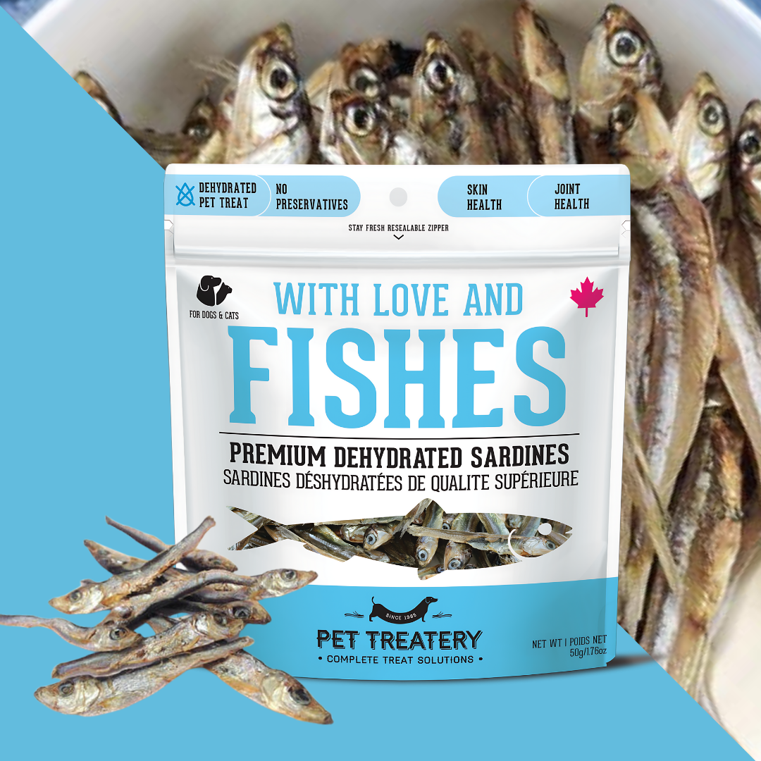 Sardines Dehydrated Pet Treats: High-Protein & Natural 50g