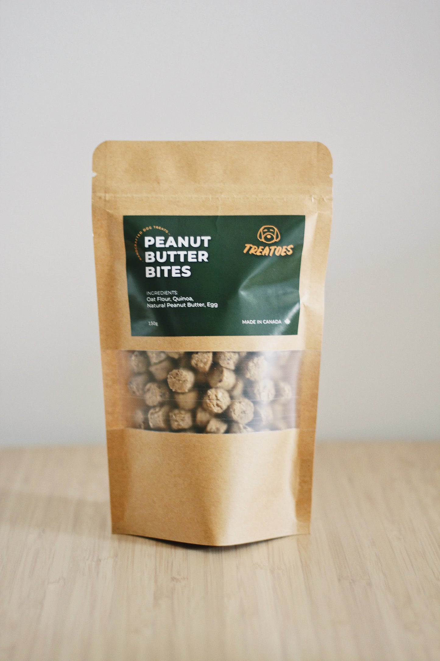 TREATOES Brand Peanut Butter Bites (150g bag)