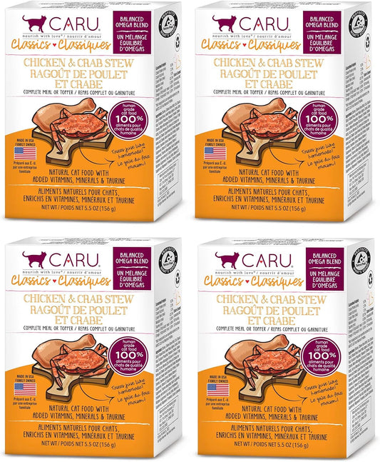 Caru Cat Grain Free Chicken & Crab Stew(5.5 OZ Box)