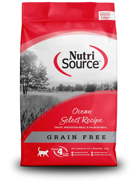 Nutri Source Cat Grain Free Ocean Select Trout & WhiteFish & Salmon (6.6 LB Bag)