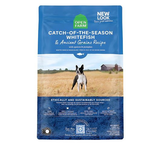 Open Farm Catch of the-Season Whitefish & Ancient Grains Dry Dog Food(11 LB Bag)