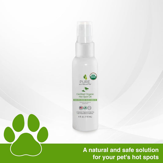 Pure and Natural Pet Organic & Hot Spot Oil, Clear(4 FL)