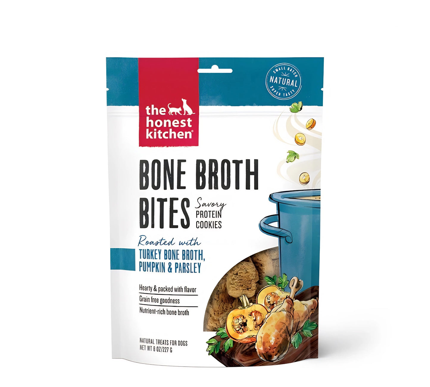 The Honest Kitchen Turkey Bone Broth Bites Pumpkin & Parsley(80 OZ Bag)