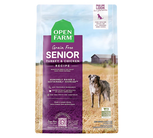 Open Farm Brand Grain-Free Senior Turkey & Chicken Recipe Dry Dog Food