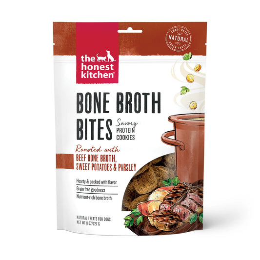 Honest Kitchen Beef Bone Broth Bites Sweet Potato & Parsley(8 OZ Bag)