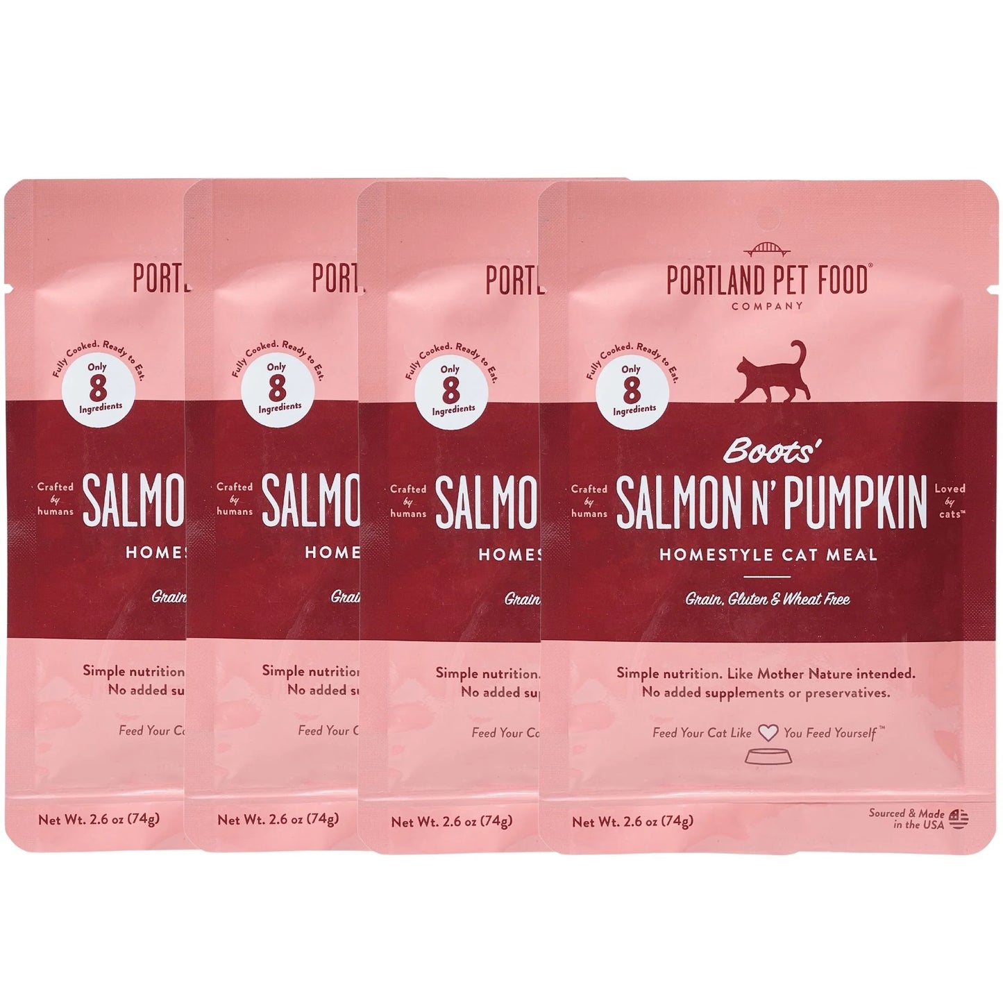 Portland Pet Food Cat Grain Free Salmon & Pumpkin(2.6 OZ Box)