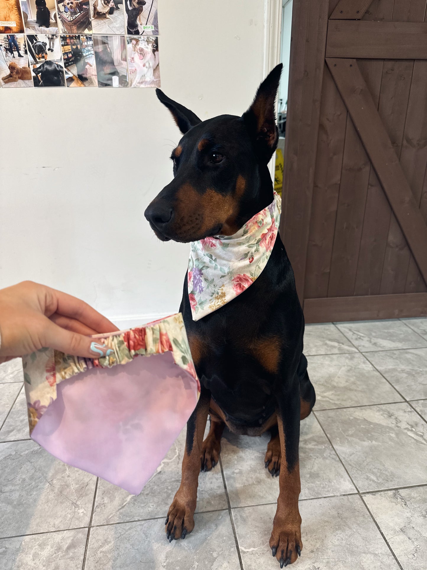 Flower Garden Scrunchie Bandanna