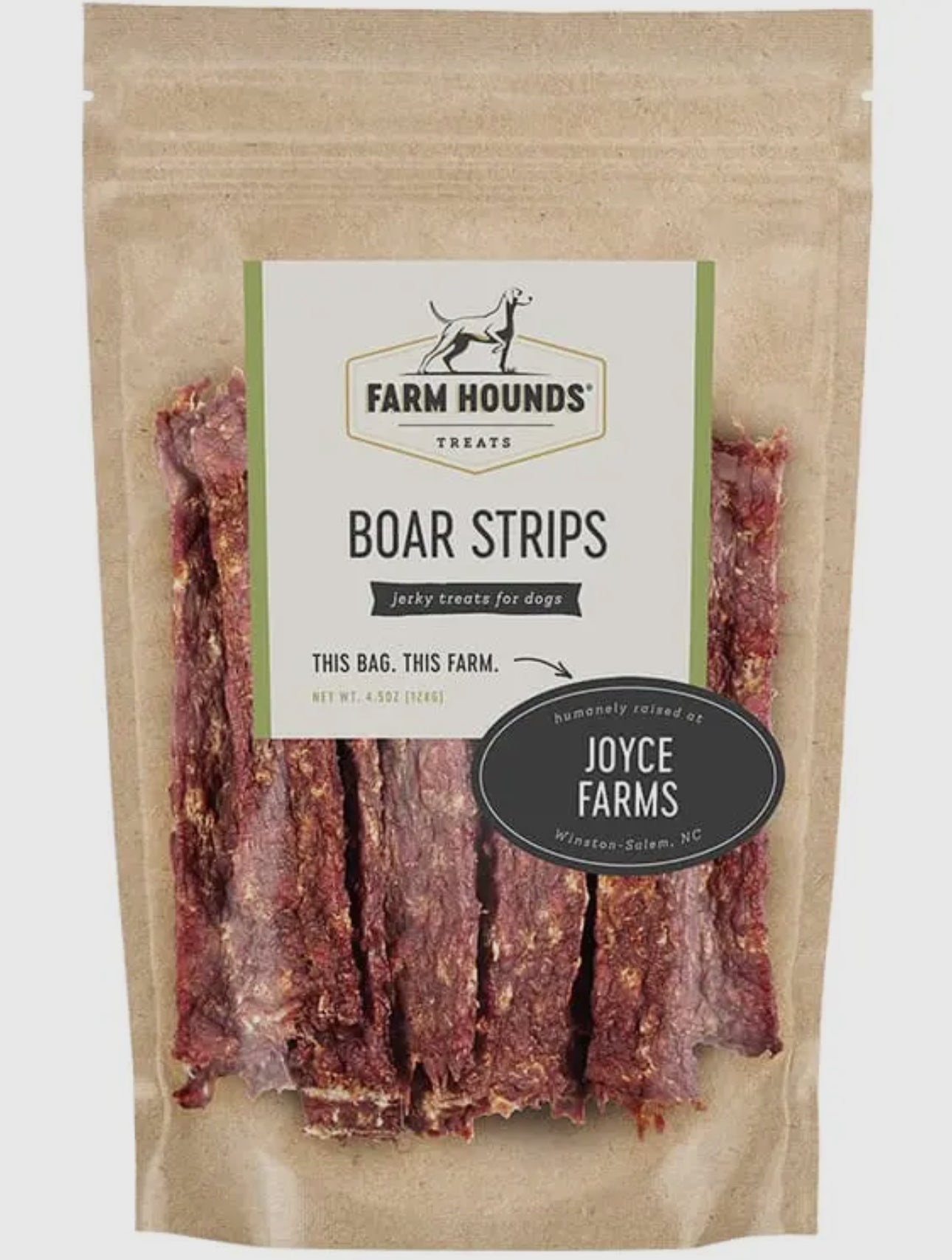 Farm Hounds Boar Jerky Strips (4.5 OZ)