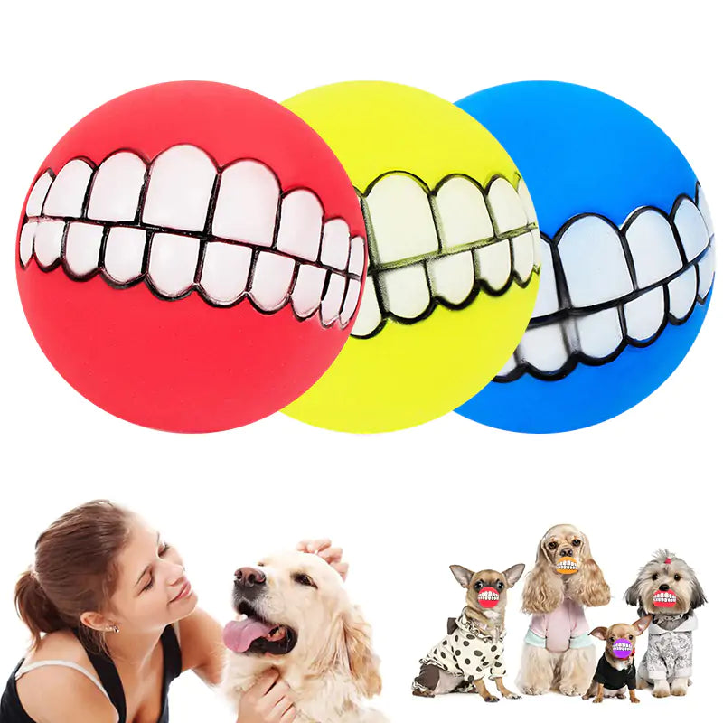 Ball Teeth Silicon Chew Toys for Large Breed Dog