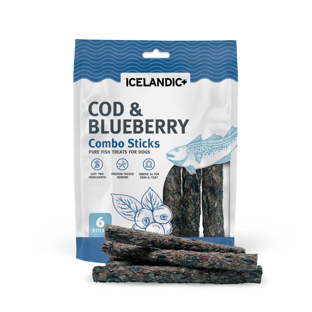 Icelandic+ Cod & Blueberry Combo Sticks Dog Treats