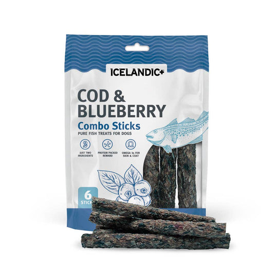 Icelandic+ Cod & Blueberry Combo Sticks Dog Treats