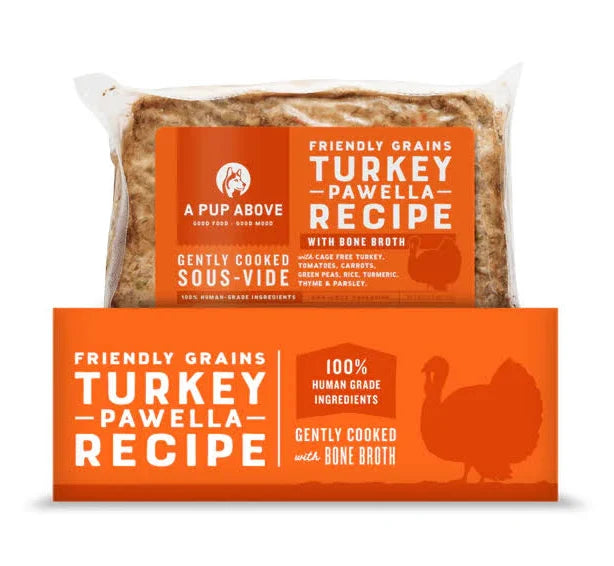 A Pup Above Gently Cooked Frozen Dog Food, Turkey Pawella (1lb)