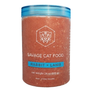 Savage Cat Frozen Food Rabbit & Lamb 24oz