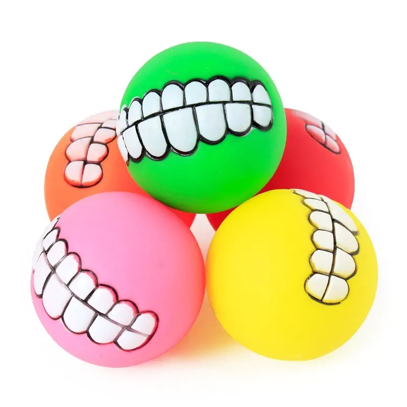 Ball Teeth Silicon Chew Toys for Large Breed Dog